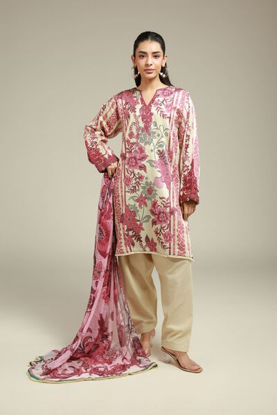 Embroidered | Satin | Fabrics 3 Piece | AED 200.00