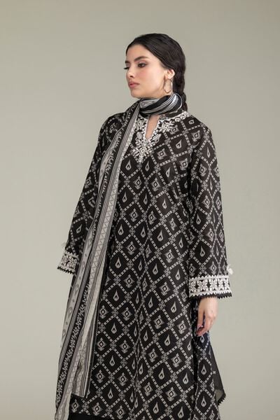 Embroidered | Lawn | Black Lawn Kurta | AED 130.00