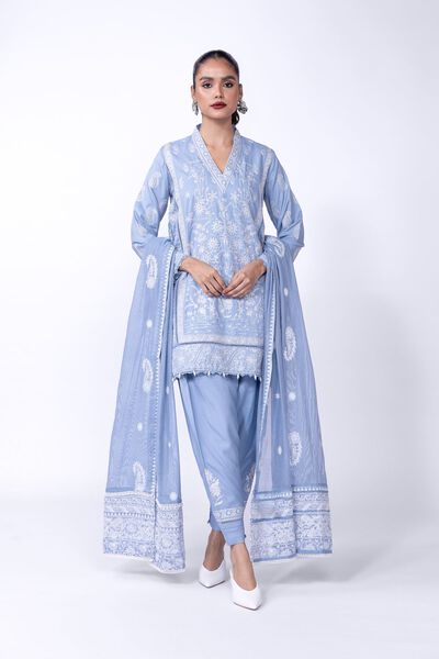 Embroidered | Russian Raw Silk | Kurta | AED 120.00