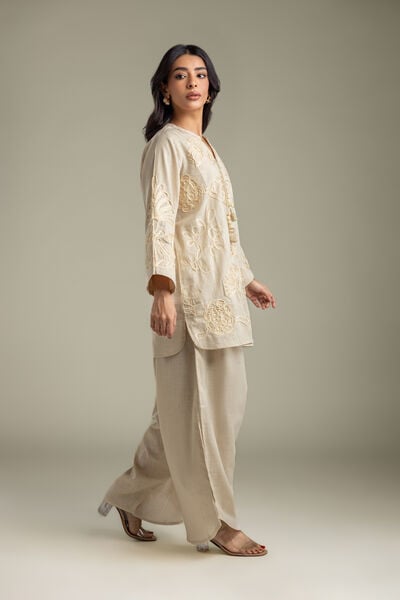 Embroidered | Heavy Textured Cotton | Pants | AED 130.00