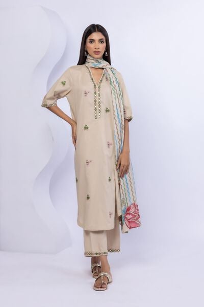 Embroidered | Cambric | Kurta | AED 140.00