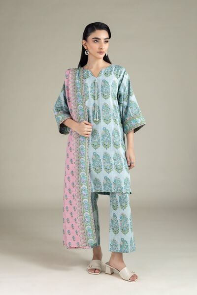 Printed | Heavy Textured Cotton | Pants | AED 70.00