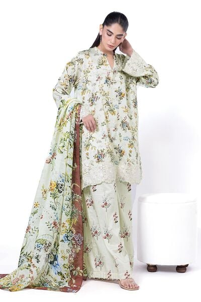 Embroidered | Cotton Satin | Fabrics 3 Piece | AED 240.00