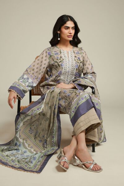 Embroidered | Textured Lawn | Tailored 3-Piece Lawn | AED 250.00