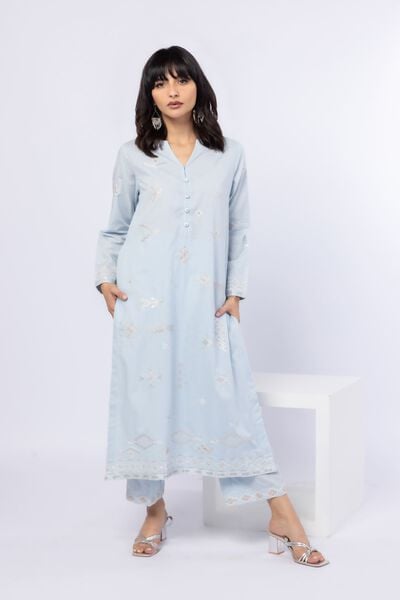 Embroidered | Cotton Dobby | Pants | AED 80.00