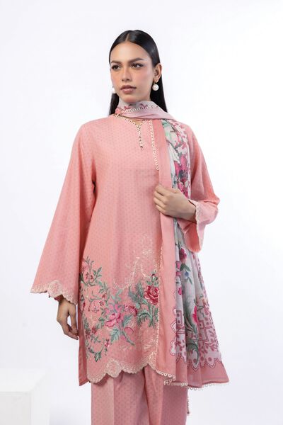 Embroidered | Cotton Dobby | Tailored 3 Piece | AED 300.00