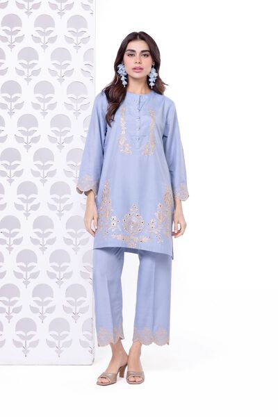 Embroidered | Raw Silk | Pants | AED 24.00