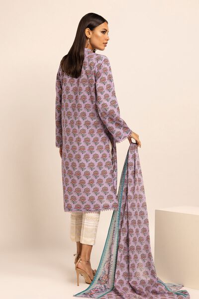 Fabrics 2 Piece | Top Dupatta, L-PURPLE, hi-res