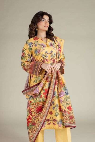 Printed | Mesuri Dobby | Tailored 3 Piece | AED 250.00