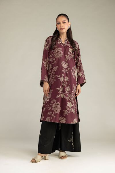 Printed | Cambric | Black Floral Pants | AED 130.00
