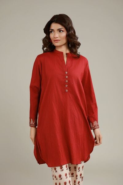 Embroidered | Cotton Crinkle | Kurta | AED 120.00