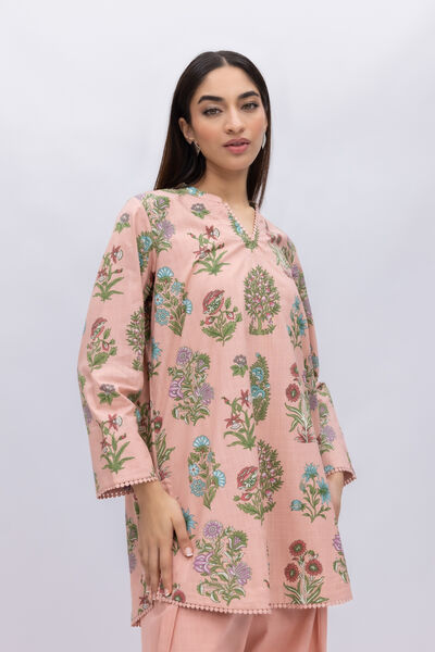 Printed | Crosshatch Poplin | Kurta | AED 100.00