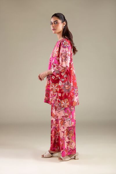 Printed | Cambric | Floral Relaxed Pants | AED 80.00