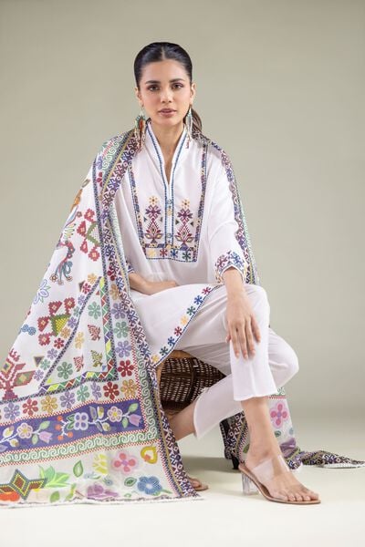 Embroidered | Cambric | Kurta | AED 150.00
