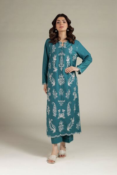 Embroidered | Cambric | Fabrics 2 Piece | Top and Bottom | AED 180.00