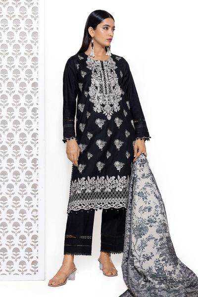 Embroidered | Dull Raw Silk | Tailored 3 Piece | AED 120.00