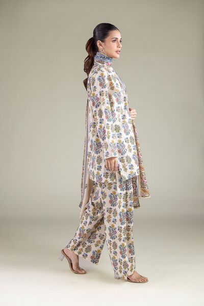 Printed | Cambric | Relaxed Floral Shalwar | AED 100.00