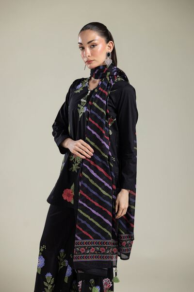 Embroidered | Lawn | Black Lawn Dupatta | AED 80.00