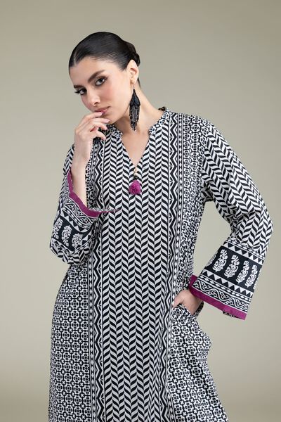 Printed | Cambric | Long Cambric Kurta | AED 100.00