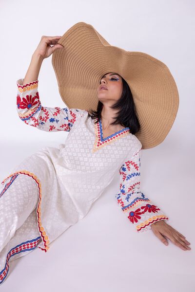 Embroidered | Cambric | Kurta | AED 120.00