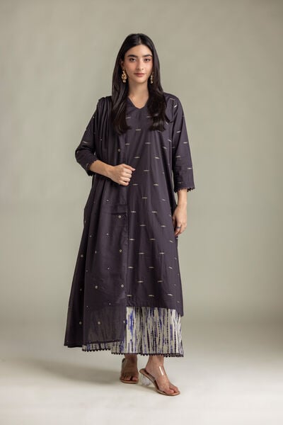 Embroidered | Cambric | White Cambric Pants | AED 130.00