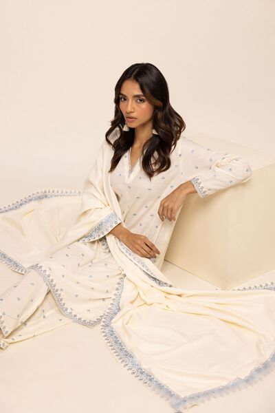 Shawl | Embroidered