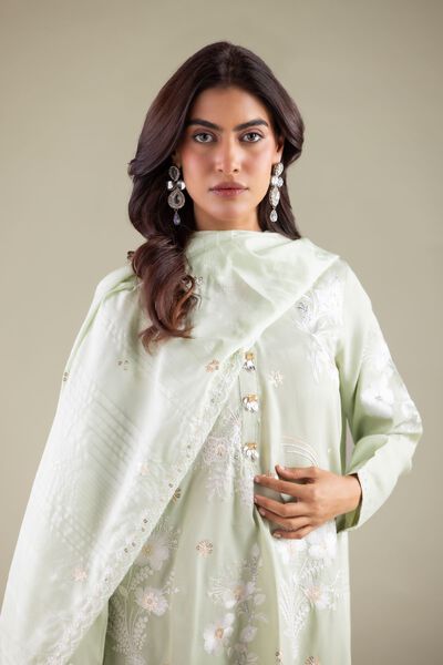 Embroidered | Polyester Silk | Dupatta | AED 75.00