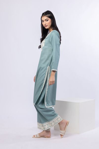 Embroidered | Cotton Dobby | Pants | AED 80.00
