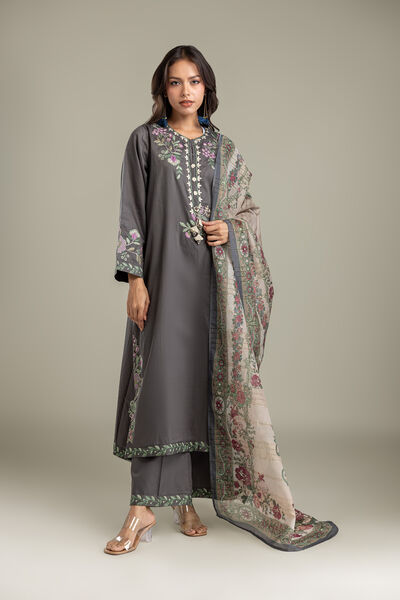 Embroidered | Polyester Silk | Dupatta | AED 130.00