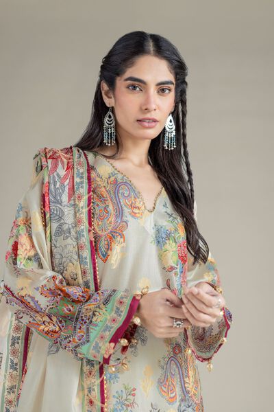 Printed | Jacquard | Fabrics 3 Piece | AED 180.00