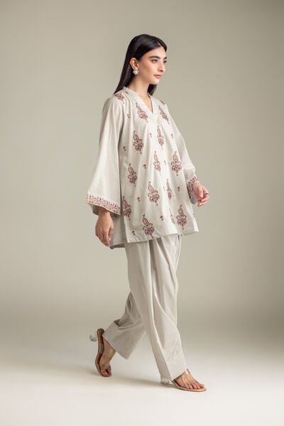 Embroidered | Cambric | Cambric Paisley Shalwar | AED 130.00