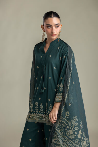Embroidered | Mesuri | Green Mesuri Dupatta | AED 150.00