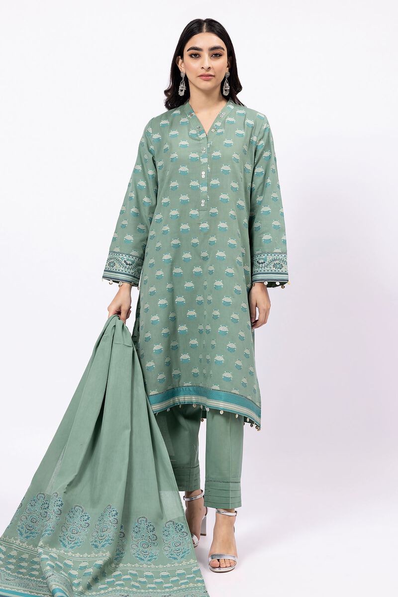 Dyed | Cotton Brosha Jacquard | Fabrics 3 Piece | null