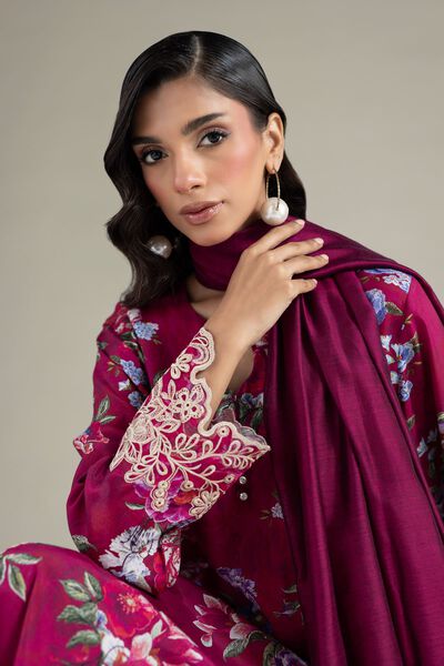 Embroidered | Raw Silk | Fabrics 3 Piece | AED 250.00