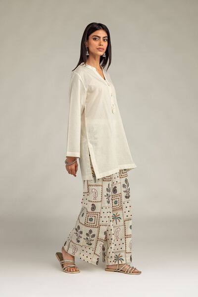 Embroidered | Cotton Dobby | Pants | AED 200.00