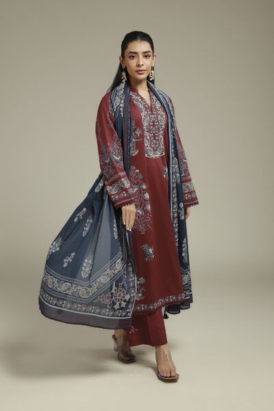 Printed | Cambric | Fabrics 3 Piece | AED 180.00