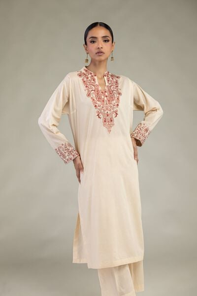 Embroidered | Cambric | Long Cambric Kurta | AED 180.00