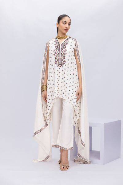Embroidered | Russian Raw Silk | Kurta | AED 90.00