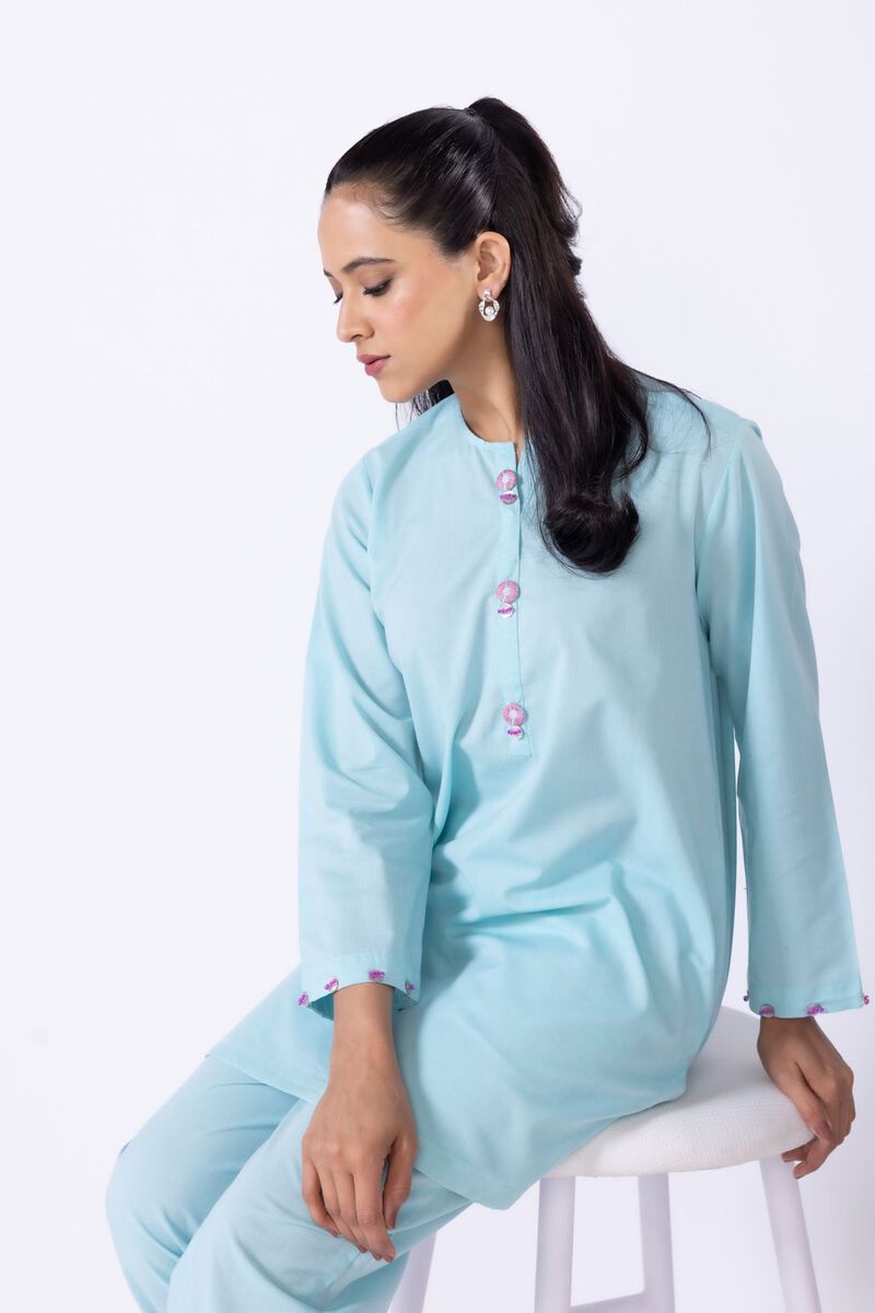 Dyed | Chambray | Kurta | null