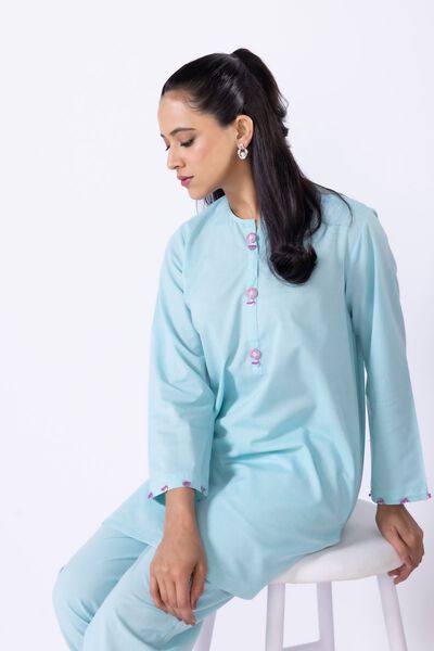 Dyed | Chambray | Kurta | AED 120.00