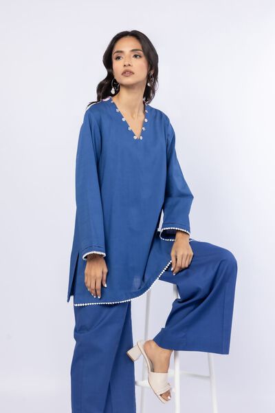 Embroidered | Crosshatch Poplin | Kurta | AED 120.00