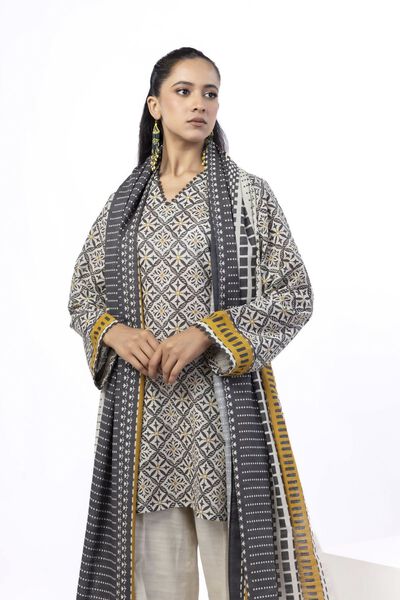 Printed | Light Khaddar | Tailored 3 Piece | AED 90.00