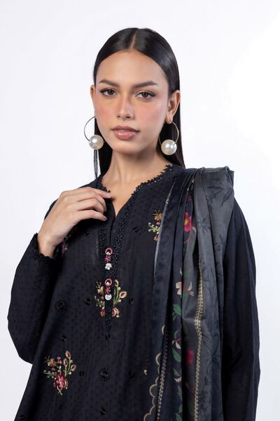 Embroidered | Cotton Dobby | Fabrics 3 Piece | AED 200.00