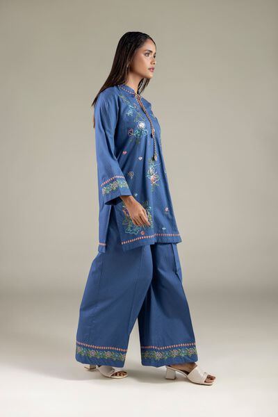 Embroidered | Cotton Dobby | Pants | AED 100.00