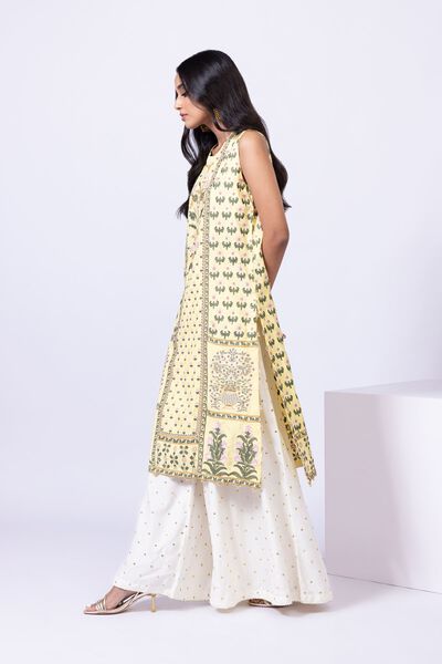 Embroidered | Viscose Oak Silk | Pants | AED 160.00