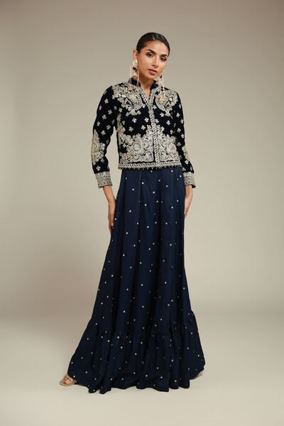 Embroidered | Raw Silk | Pants | AED 132.00