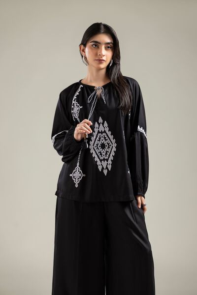 Embroidered | Viscose Crepe | Blouse | AED 45.00