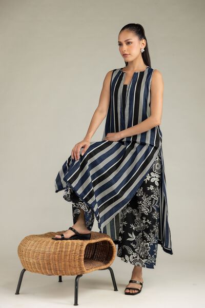 Printed | Cambric | Black Floral Pants | AED 130.00