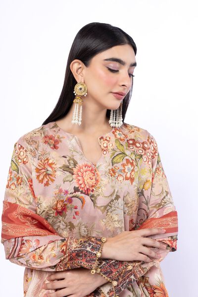 Printed | Jacquard | Fabrics 3 Piece | AED 180.00