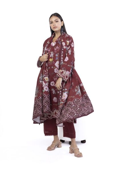 Embroidered | Blended Khaddar | Tailored 3 Piece | AED 120.00